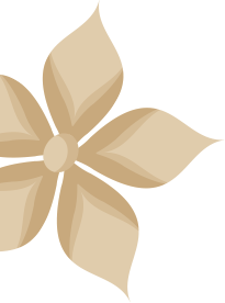 Abstract floral design in beige tones.